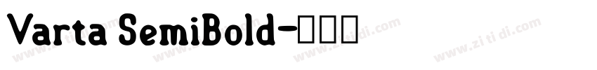 Varta SemiBold字体转换